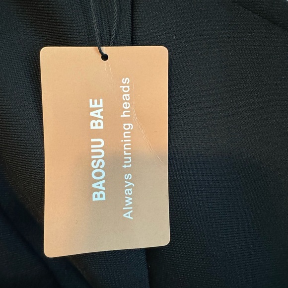 NWT Bodycon Black One Shoulder Ruffle Formal Cocktail Wedding Dress, Size S/M - Picture 9 of 11